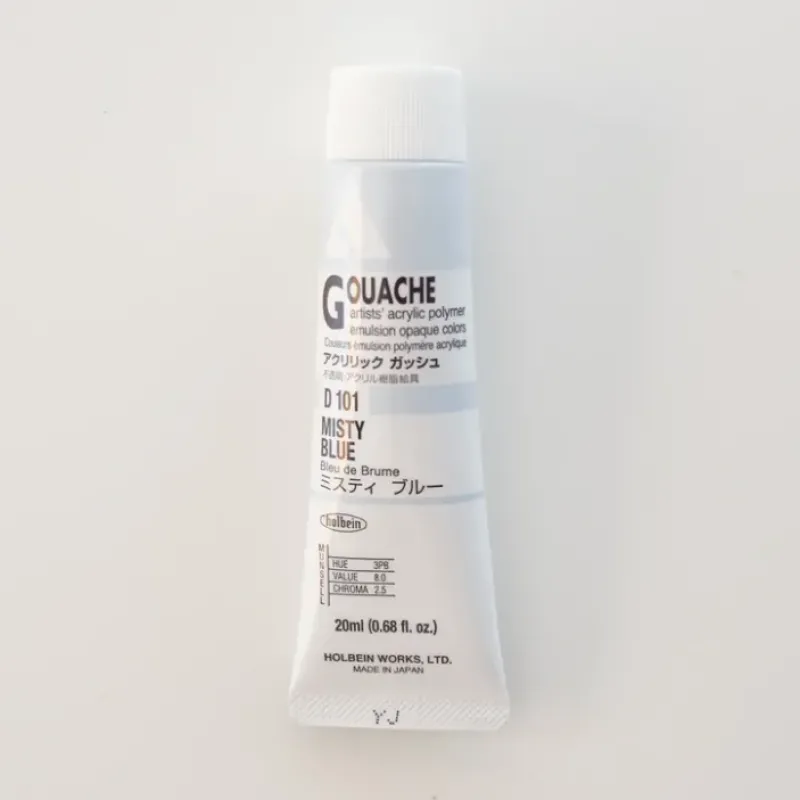 Shop All^Holbein Acryla Gouache D101 A 'Misty Blue' - Little Painter Art | Exploring the Endless Possibilities of Art