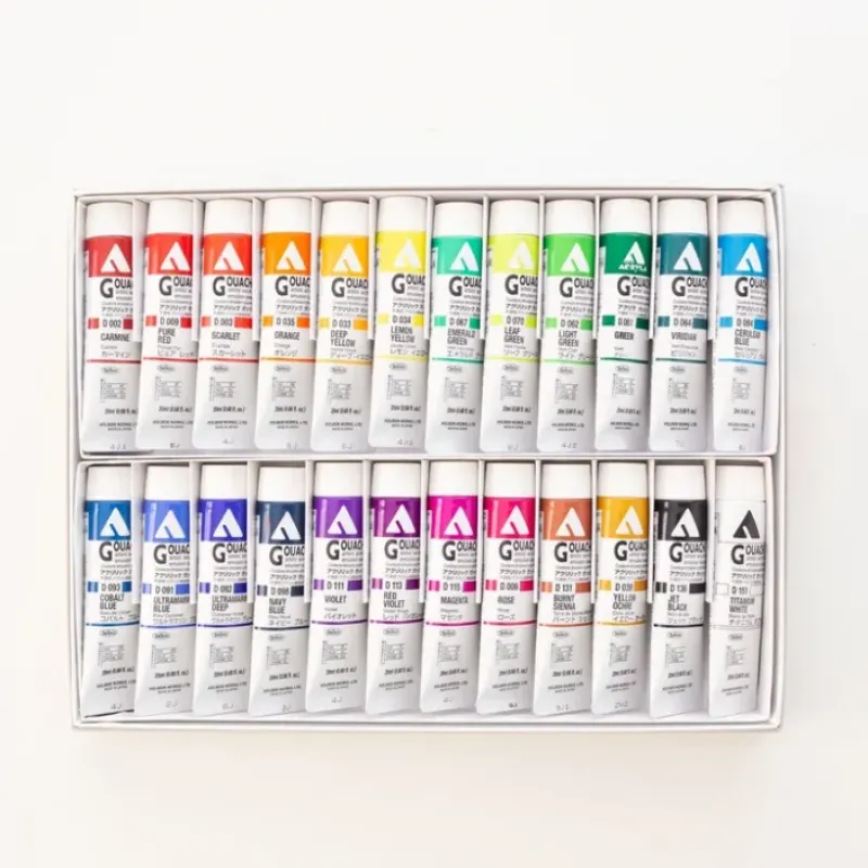 Shop All^Holbein Acryla Gouache set 24 - Little Painter Art | Exploring the Endless Possibilities of Art