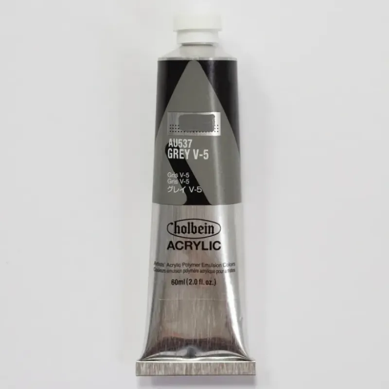 Canvas^Holbein Acrylic Heavy body AU537 Grey V-5 A 60ml - Little Painter Art | Exploring the Endless Possibilities of Art