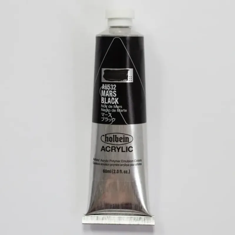 Canvas^Holbein Acrylic Heavy body AU532 Mars Black A 60ml - Little Painter Art | Exploring the Endless Possibilities of Art