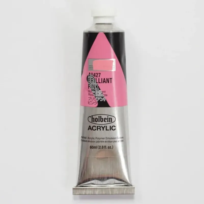 Canvas^Holbein Acrylic Heavy body AU427 Brilliant Pink B 60ml - Little Painter Art | Exploring the Endless Possibilities of Art