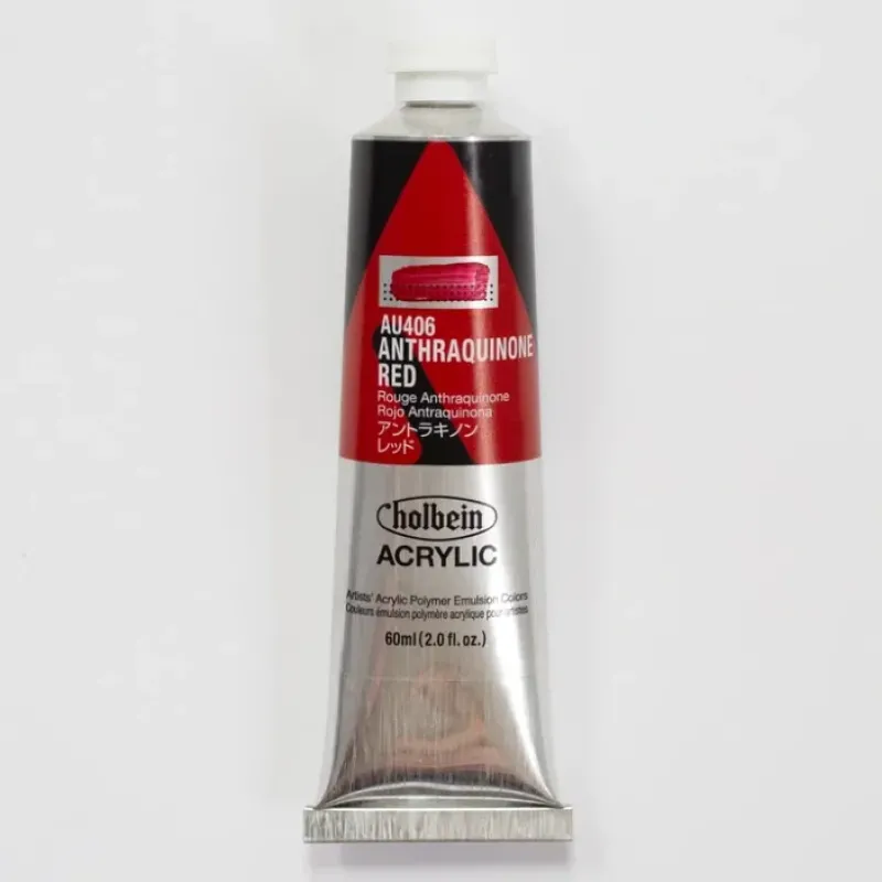 Canvas^Holbein Acrylic Heavy body AU406 Anthraquinone Red C 60ml - Little Painter Art | Exploring the Endless Possibilities of Art