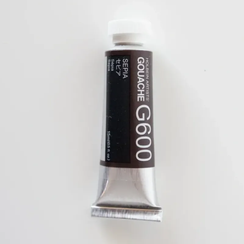 Pigment^Holbein Artists' Gouache G600 'Sepia' B - Little Painter Art | Exploring the Endless Possibilities of Art