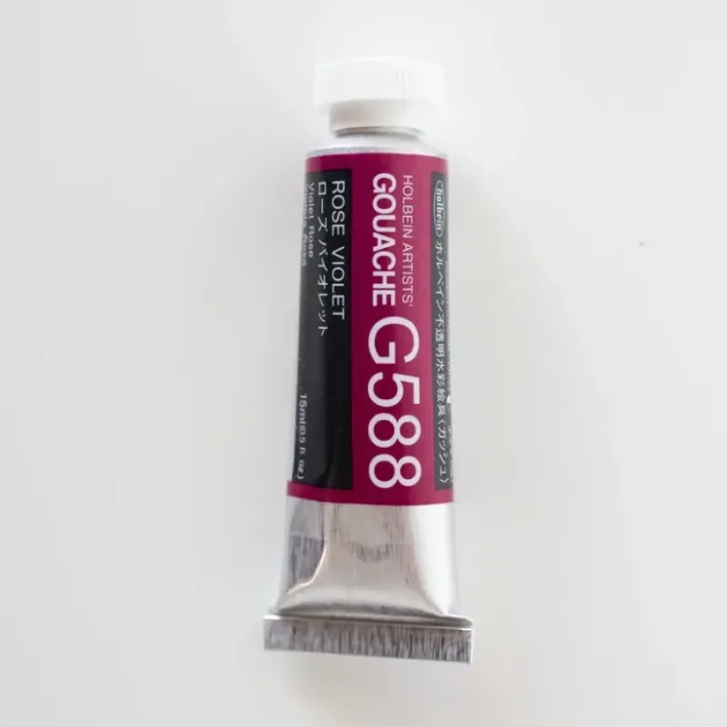 Pigment^Holbein Artists' Gouache G588 'Rose Violet' C - Little Painter Art | Exploring the Endless Possibilities of Art