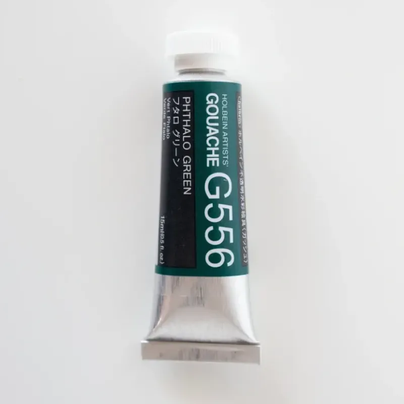 Pigment^Holbein Artists' Gouache G556 'Phthalo Green' B - Little Painter Art | Exploring the Endless Possibilities of Art