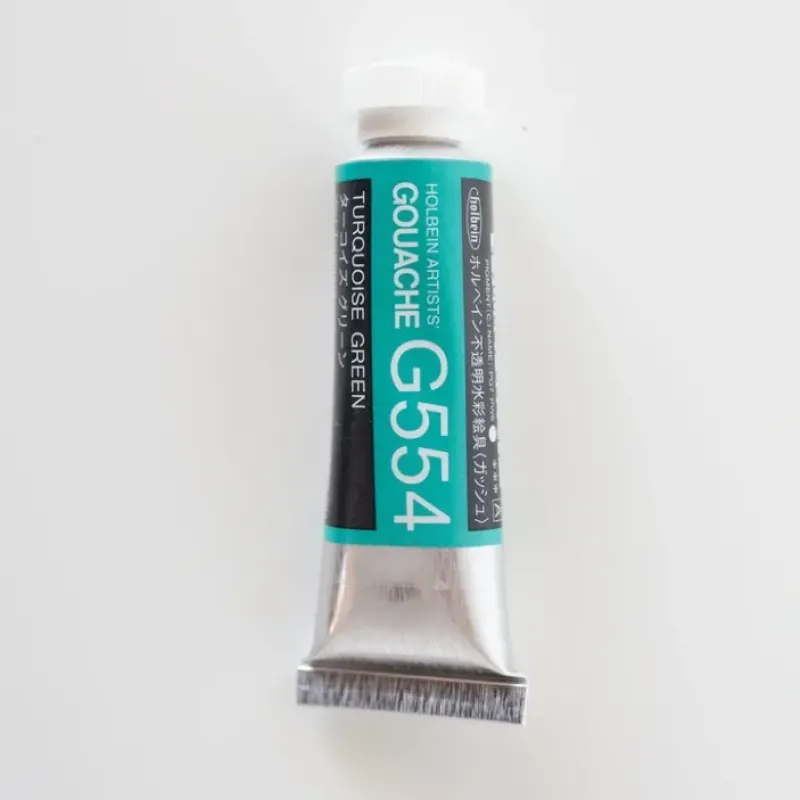 Pigment^Holbein Artists' Gouache G554 'Turquoise Green' A - Little Painter Art | Exploring the Endless Possibilities of Art