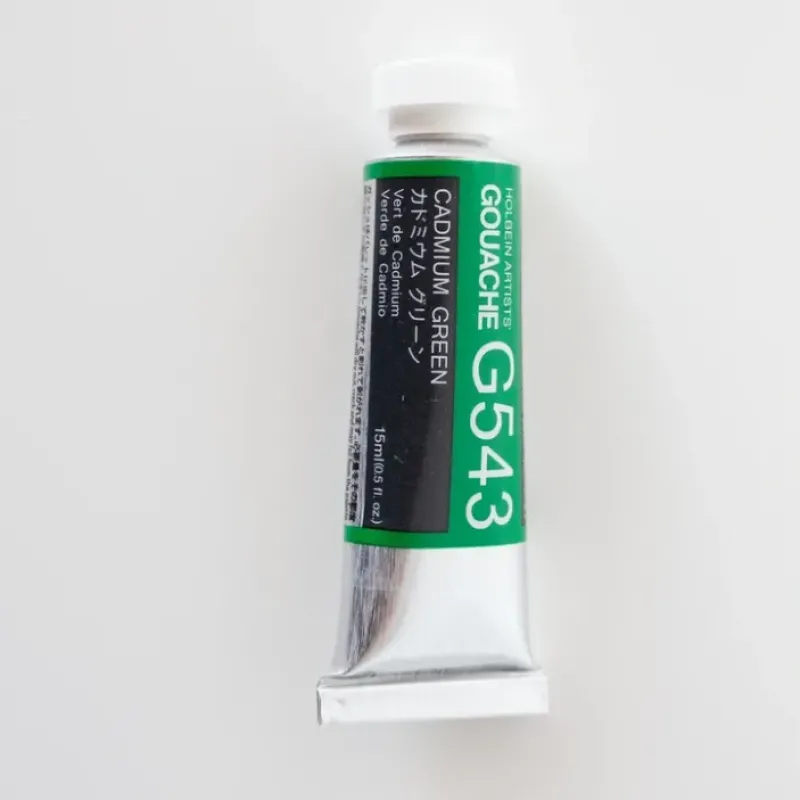 Pigment^Holbein Artists' Gouache G543 'Cadmium Green' D - Little Painter Art | Exploring the Endless Possibilities of Art