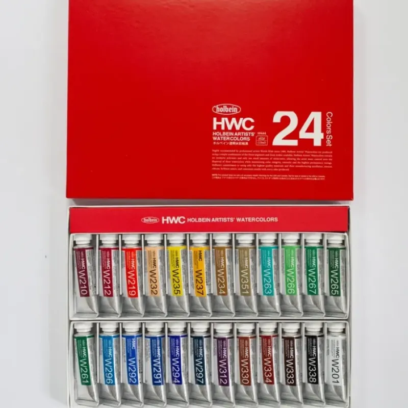 Pigment^Holbein Artists' Watercolor Set 24 15ml - Little Painter Art | Exploring the Endless Possibilities of Art