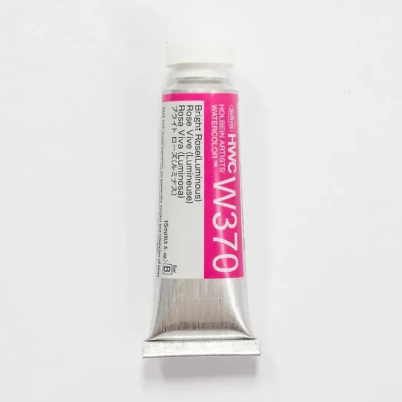 Pigment^Holbein Artists' Watercolor 15ml W370 Bright Rose (Lumi) B - Little Painter Art | Exploring the Endless Possibilities of Art