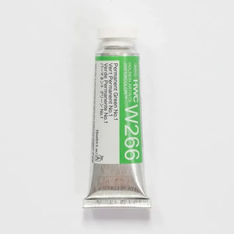 Pigment^Holbein Artists' Watercolor 15ml W266 Permanent Green #1 A - Little Painter Art | Exploring the Endless Possibilities of Art