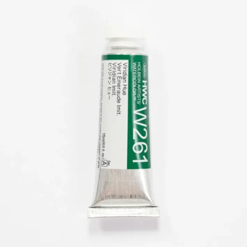 Pigment^Holbein Artists' Watercolor 15ml W261 Viridian Hue A - Little Painter Art | Exploring the Endless Possibilities of Art