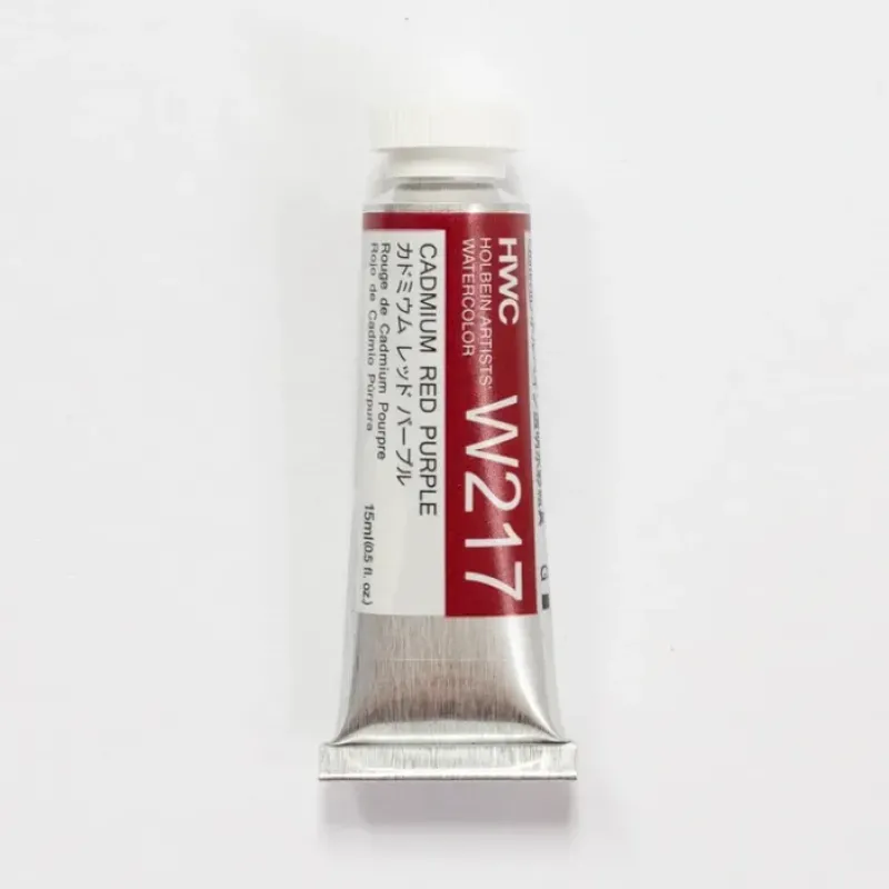 Pigment^Holbein Artists' Watercolor 15ml W217 Cadmium Red Purple E - Little Painter Art | Exploring the Endless Possibilities of Art