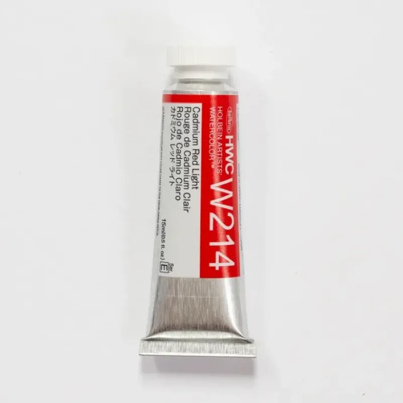 Pigment^Holbein Artists' Watercolor 15ml W214 Cadmium Red Light E - Little Painter Art | Exploring the Endless Possibilities of Art