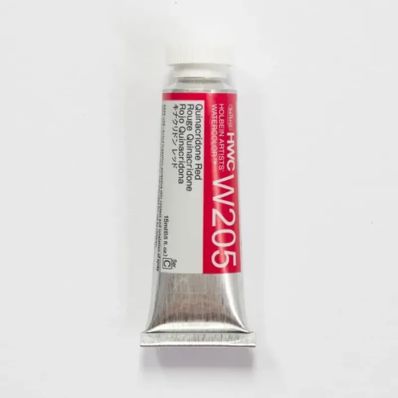 Pigment^Holbein Artists' Watercolor 15ml W205 Quinacridone Red C - Little Painter Art | Exploring the Endless Possibilities of Art