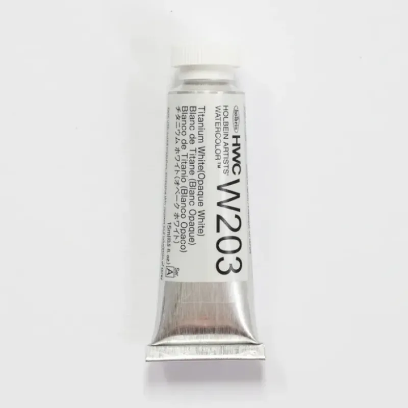 Pigment^Holbein Artists' Watercolor 15ml W203 Titanium White A - Little Painter Art | Exploring the Endless Possibilities of Art