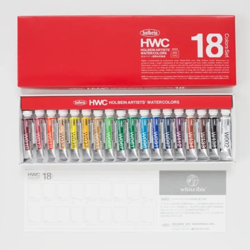 Pigment^Holbein Artists' Watercolor set 18 5ml - Little Painter Art | Exploring the Endless Possibilities of Art