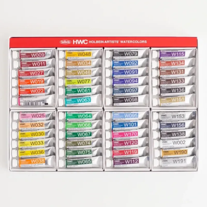 Pigment^Holbein Artists' Watercolor set 48 5ml - Little Painter Art | Exploring the Endless Possibilities of Art