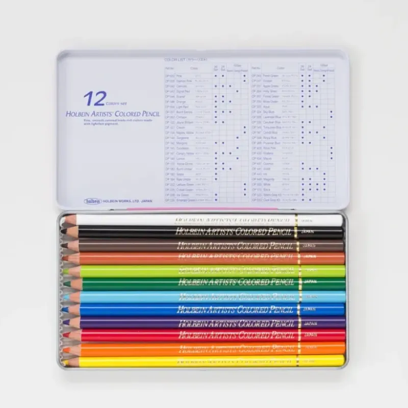 Pigment^Holbein Kleurpotloden set 12 Basic Tone - Little Painter Art | Exploring the Endless Possibilities of Art