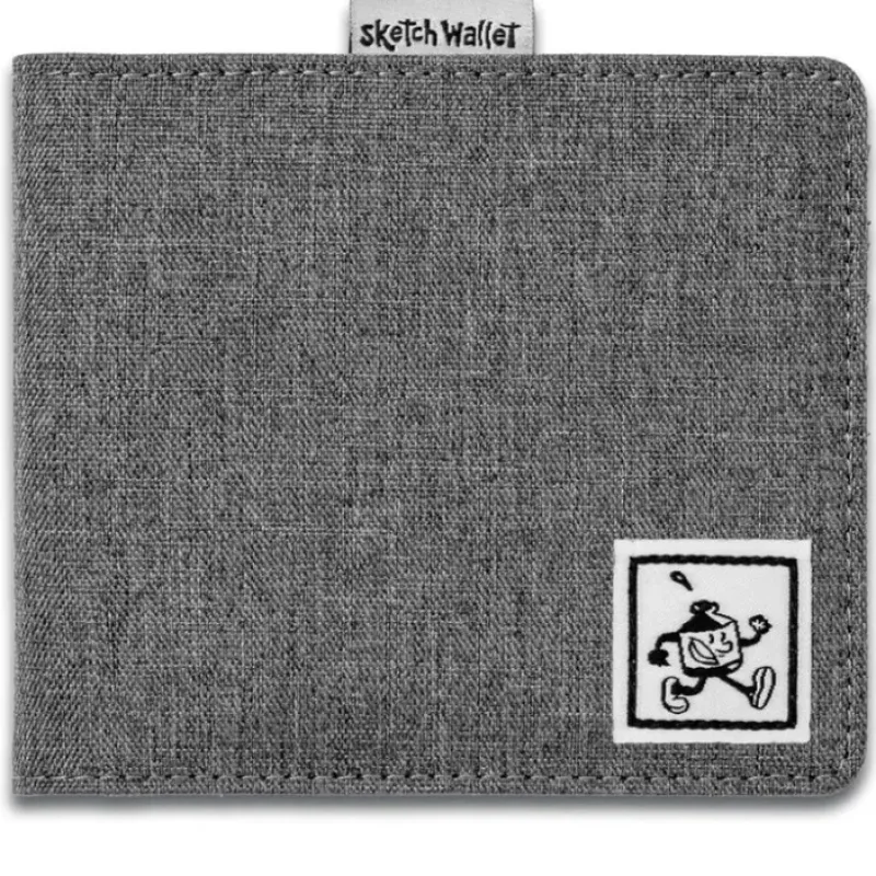Canvas^Inky's Medium Canvas Sketch Wallet - Grey - Little Painter Art | Exploring the Endless Possibilities of Art
