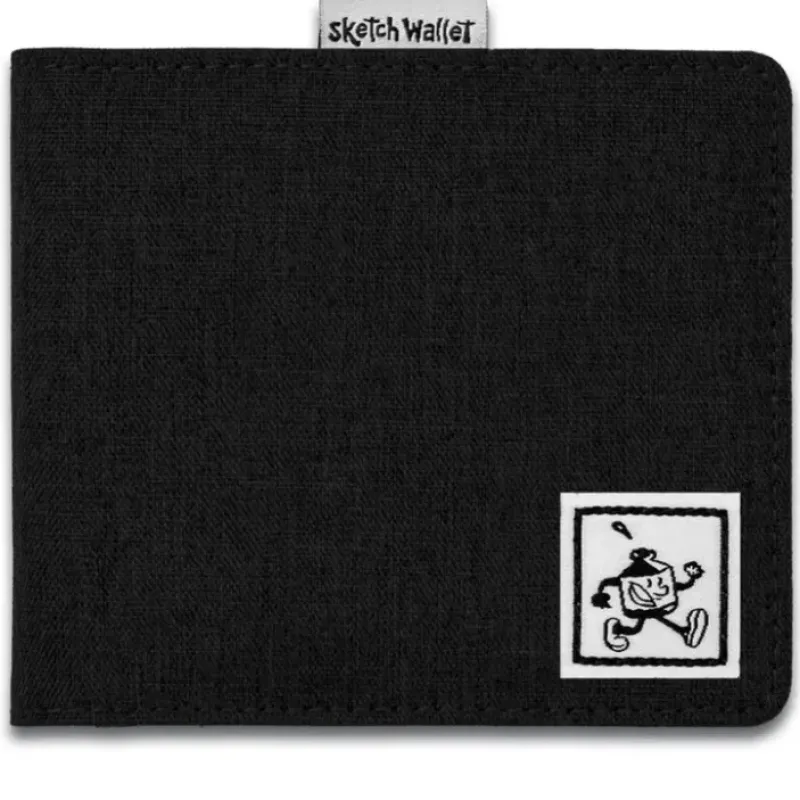 Hot^Inky's Medium Canvas Sketch Wallet - Black - Little Painter Art | Exploring the Endless Possibilities of Art