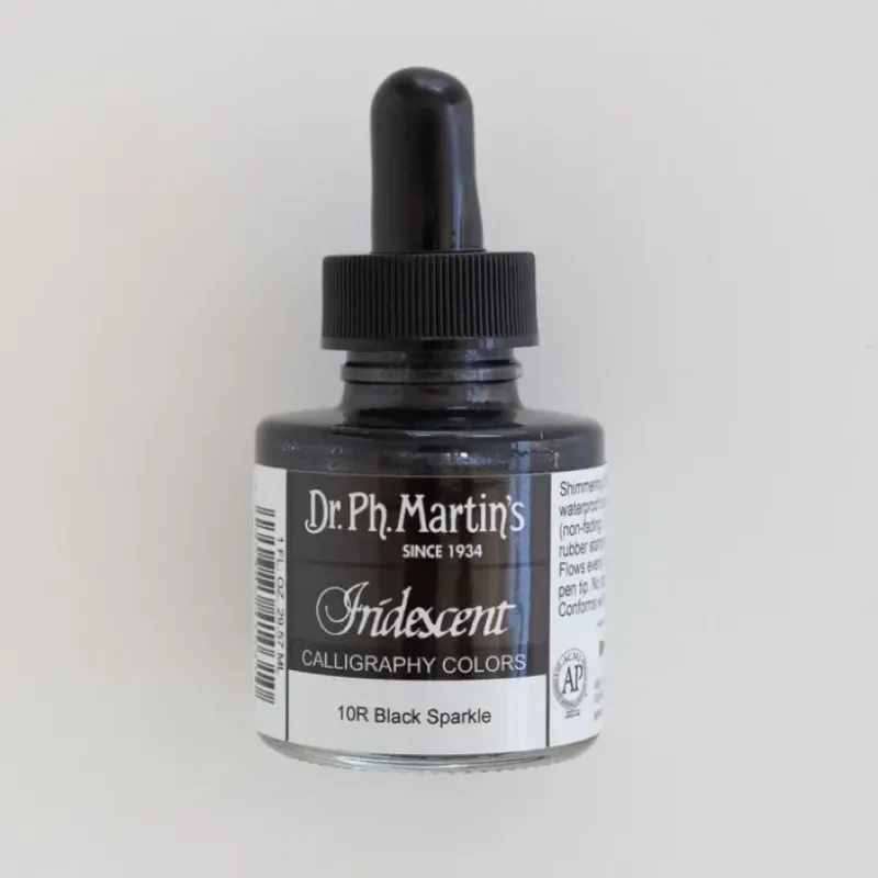 Pigment^Iridescent ink Dr. Ph. Martin's Black Sparkle - Little Painter Art | Exploring the Endless Possibilities of Art