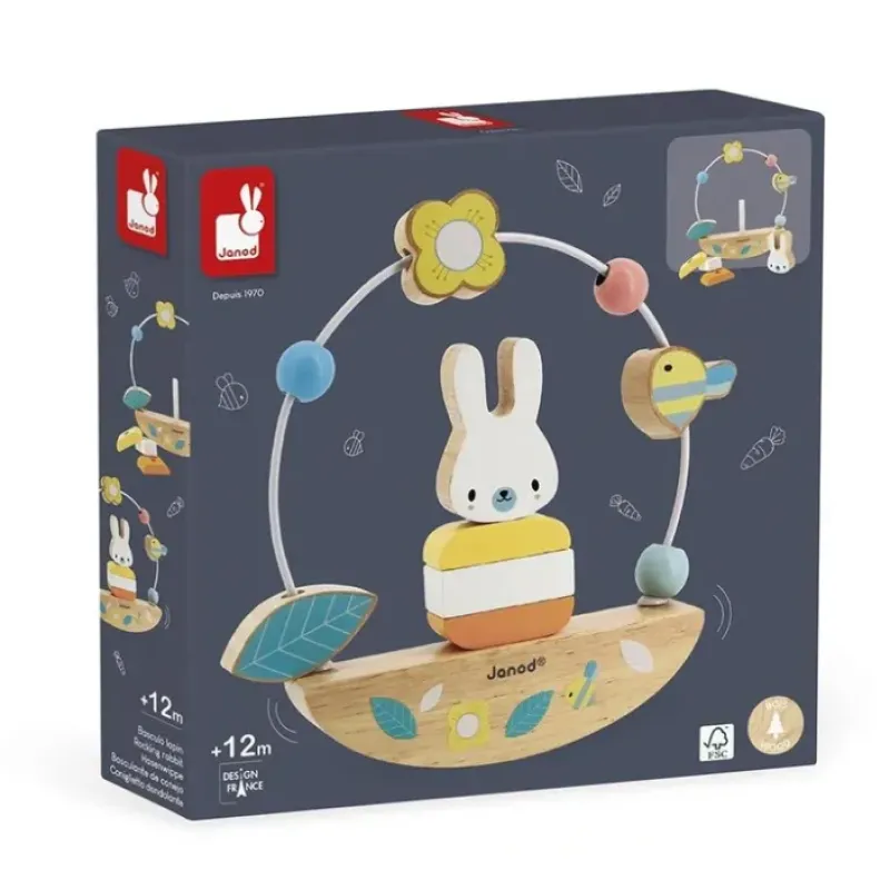 Hot^Janod Rocking Rabbit Bead Maze - Little Painter Art | Exploring the Endless Possibilities of Art