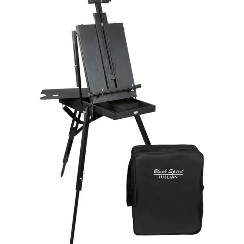 Canvas^Jullian Black Spirit French Easel with Carrying Bag - Little Painter Art | Exploring the Endless Possibilities of Art
