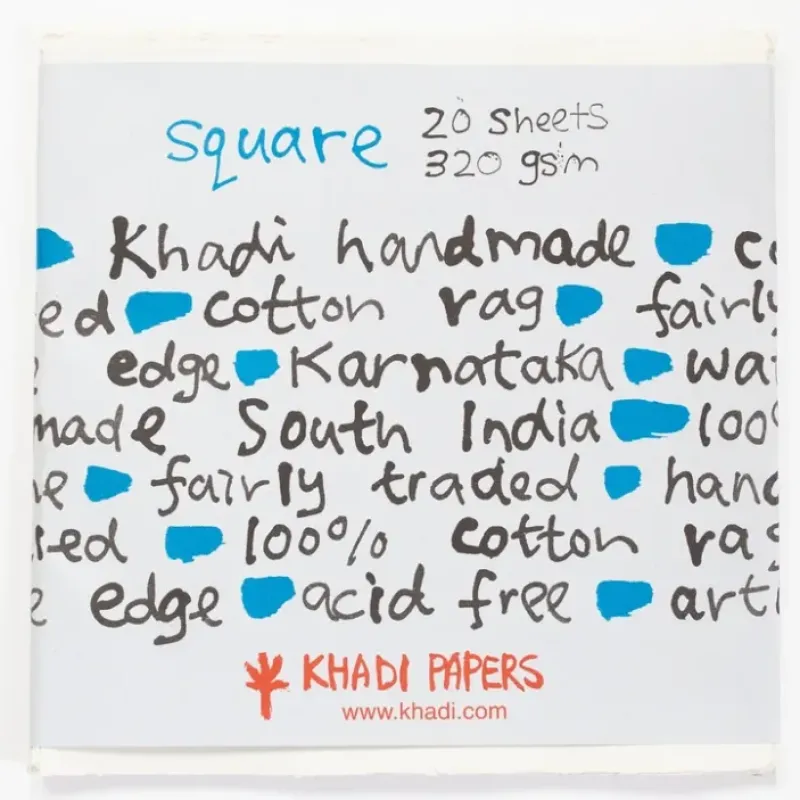 Shop All^Khadi White rag paper 320gr 20 sheets 30x30cm - Little Painter Art | Exploring the Endless Possibilities of Art
