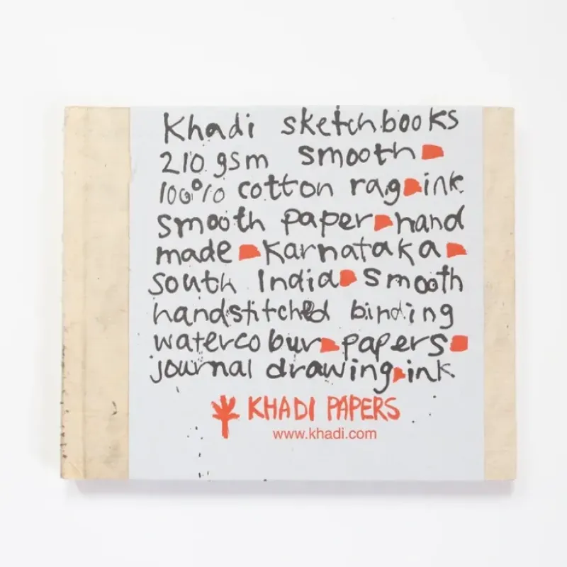 Shop All^Khadi White rag paper Hardback book 32 210gr 40 pages 21x25cm smooth - Little Painter Art | Exploring the Endless Possibilities of Art