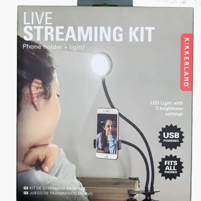 Shop All^Kikkerland Live Streaming Kit Phone Holder & Light - Little Painter Art | Exploring the Endless Possibilities of Art