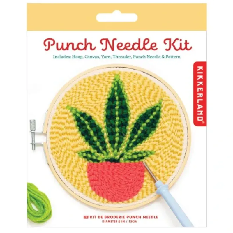 Hot^Kikkerland Mini Punch Needle Kit - Houseplant - Little Painter Art | Exploring the Endless Possibilities of Art
