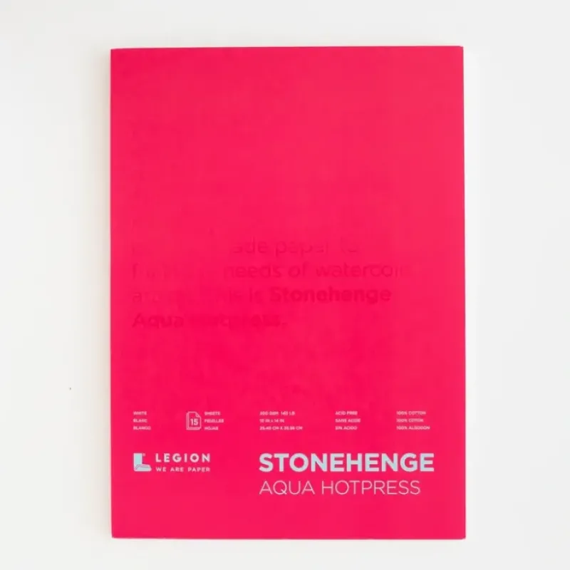Shop All^Legion Stonehenge Aqua Hotpress 22x30cm 300gms - Little Painter Art | Exploring the Endless Possibilities of Art