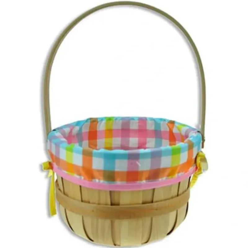 Shop All^Lined Wooden Easter Basket with Movable Handle - Little Painter Art | Exploring the Endless Possibilities of Art