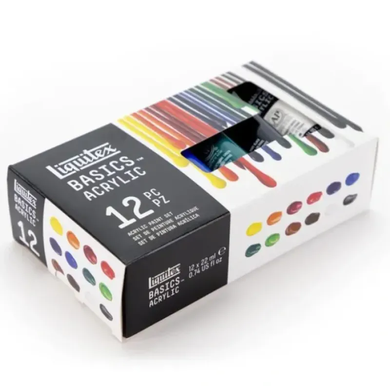 Pigment^Liquitex Basics Acrylic Paint 12 x 22ml Tube Set - Little Painter Art | Exploring the Endless Possibilities of Art