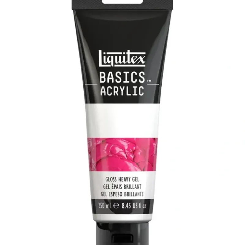 Pigment^Liquitex Basics Gloss Heavy Gel Medium 250ml - Little Painter Art | Exploring the Endless Possibilities of Art