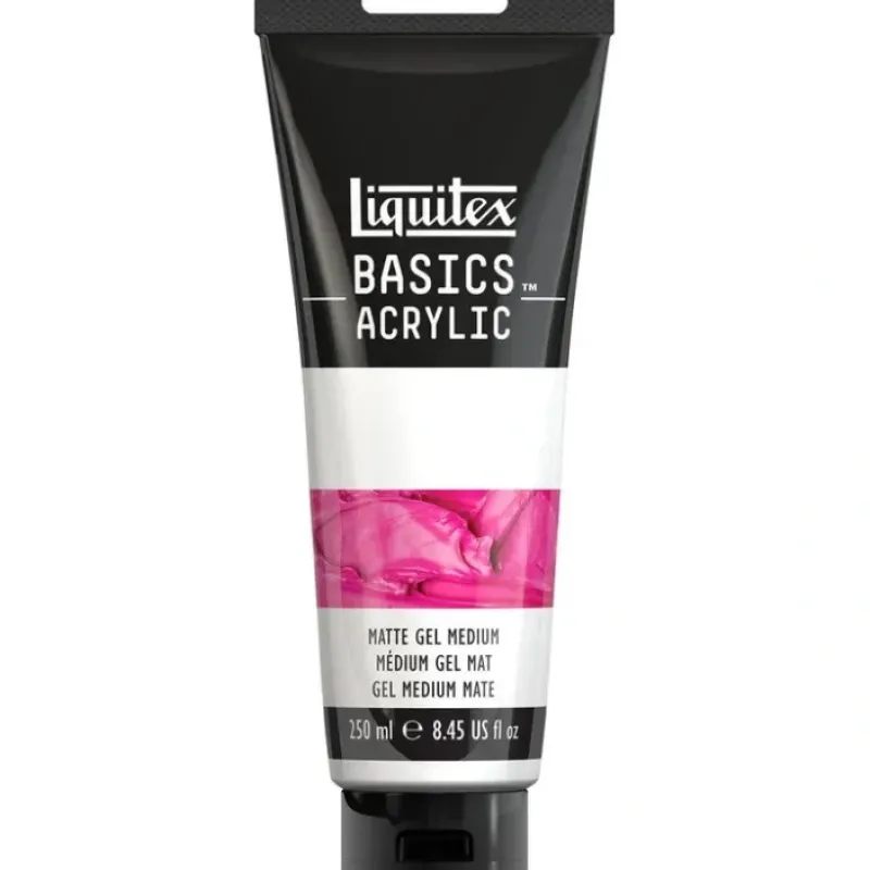 Pigment^Liquitex Basics Matte Gel Medium 250ml - Little Painter Art | Exploring the Endless Possibilities of Art