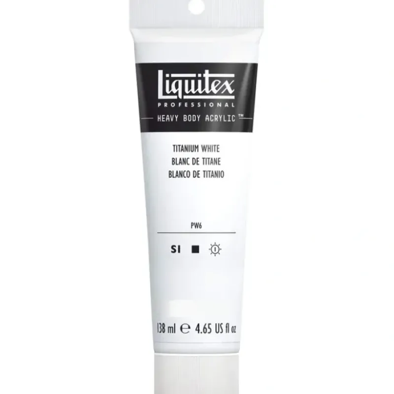 Pigment^Liquitex HEAVY BODY - Titanium White - 138ml Tube - Little Painter Art | Exploring the Endless Possibilities of Art