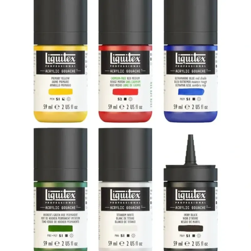 Pigment^Liquitex Professional Acrylic Gouache Jars 59ml - Little Painter Art | Exploring the Endless Possibilities of Art