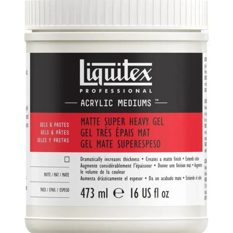 Pigment^Liquitex Professional Super Heavy Matte Gel Medium 16oz - Little Painter Art | Exploring the Endless Possibilities of Art