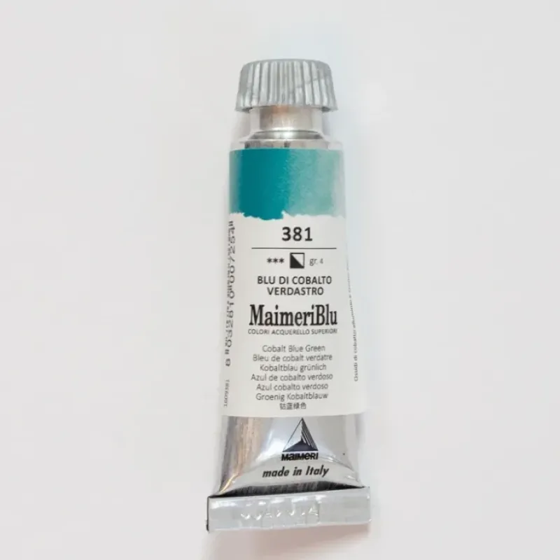 Pigment^Maimeri Blu 12ml 381 Cobalt Blue Greenish - Little Painter Art | Exploring the Endless Possibilities of Art