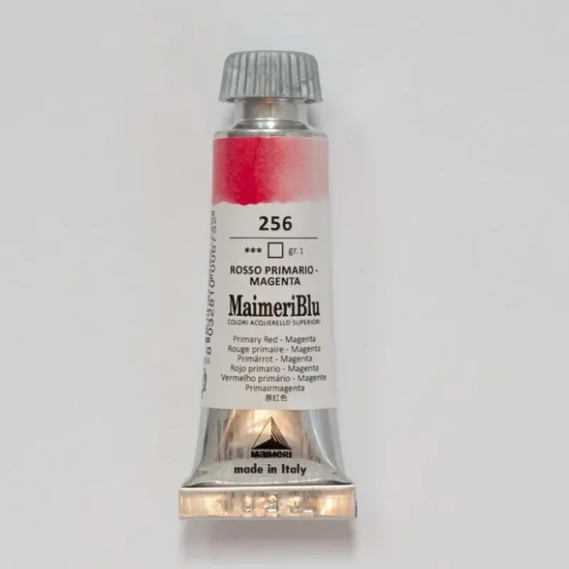 Pigment^Maimeri Blu 12ml 256 Primary Red - Magenta - Little Painter Art | Exploring the Endless Possibilities of Art