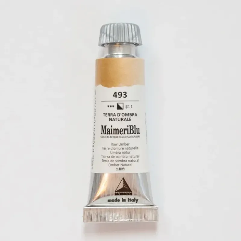 Pigment^Maimeri Blu 12ml 493 Raw Umber - Little Painter Art | Exploring the Endless Possibilities of Art