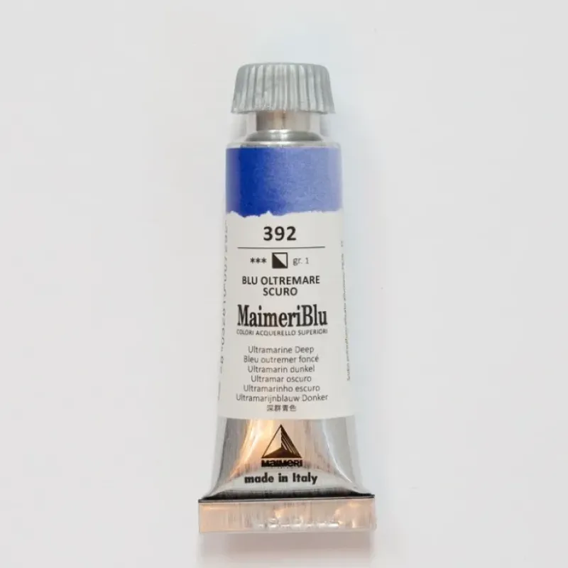Pigment^Maimeri Blu 12ml 392 Ultramarine Deep - Little Painter Art | Exploring the Endless Possibilities of Art