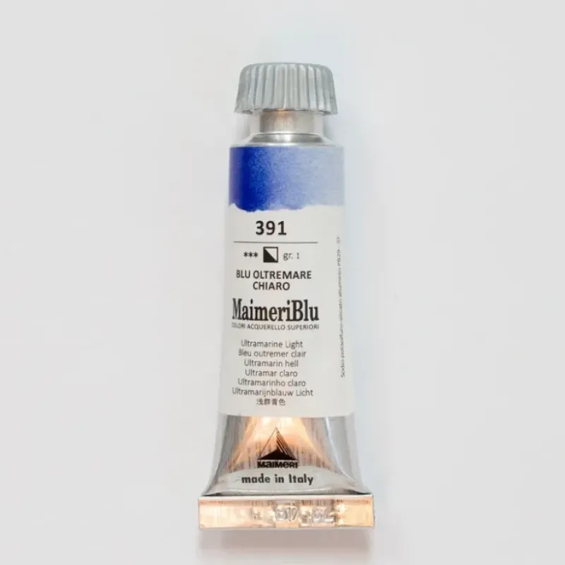 Pigment^Maimeri Blu 12ml 391 Ultramarine Light - Little Painter Art | Exploring the Endless Possibilities of Art