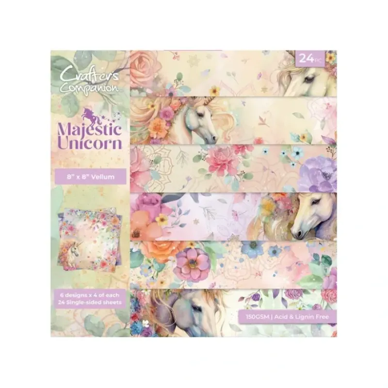 Shop All^Majestic Unicorn - 8" x 8" Vellum Pad - Little Painter Art | Exploring the Endless Possibilities of Art