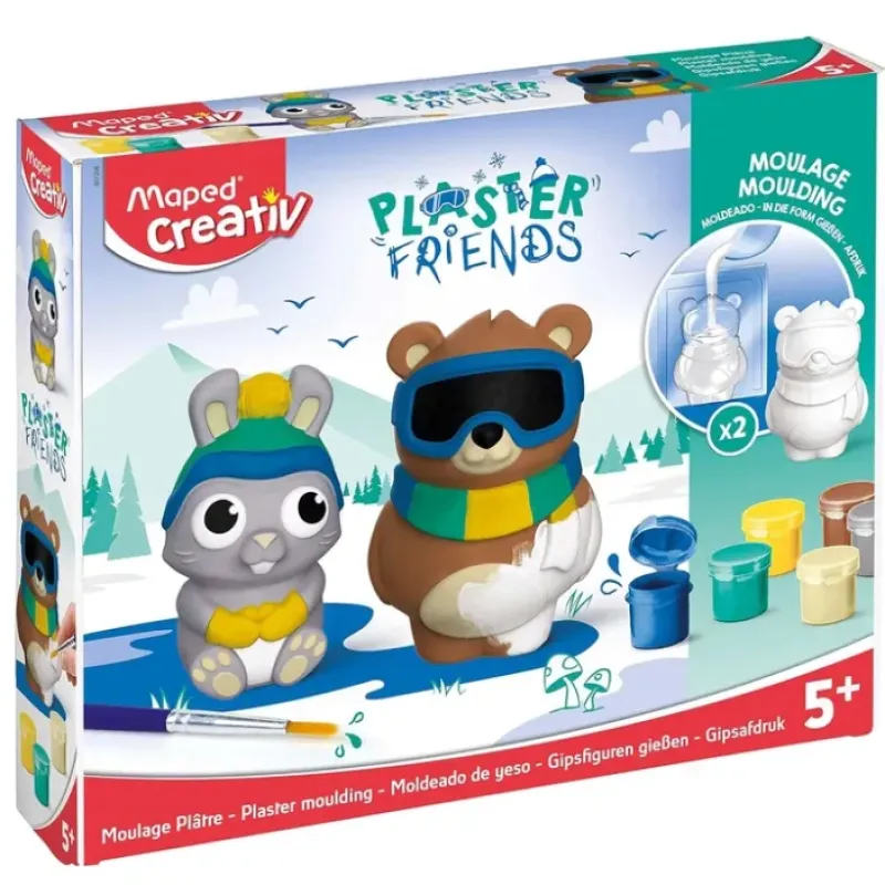 Brush^Maped Creativ Plaster Friends - Plaster Characters for Painting - Winter - Little Painter Art | Exploring the Endless Possibilities of Art