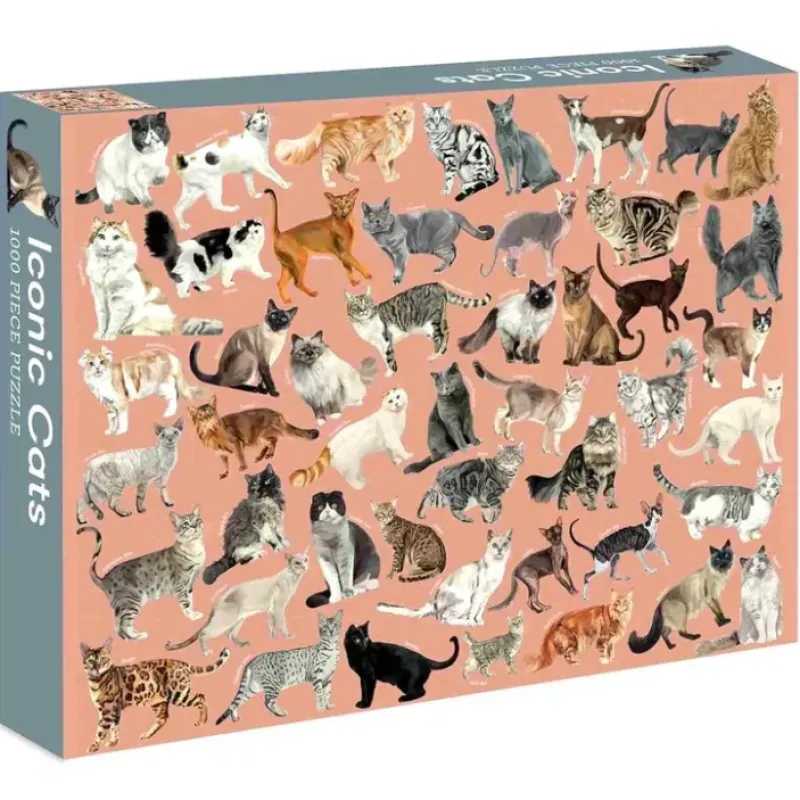 Hot^Marta Zafra 1000pc Puzzle - Iconic Cats - Little Painter Art | Exploring the Endless Possibilities of Art