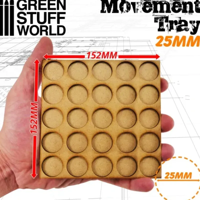 Shop All^MDF Movement Trays 25mm 5x5 - Skirmish Lines - Little Painter Art | Exploring the Endless Possibilities of Art
