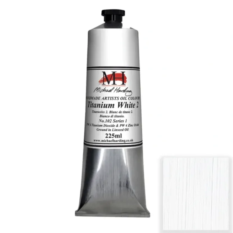 Shop All^Michael Harding Handmade Artists Oil Colour - Titanium White 2 - 225ml Tubes - Little Painter Art | Exploring the Endless Possibilities of Art