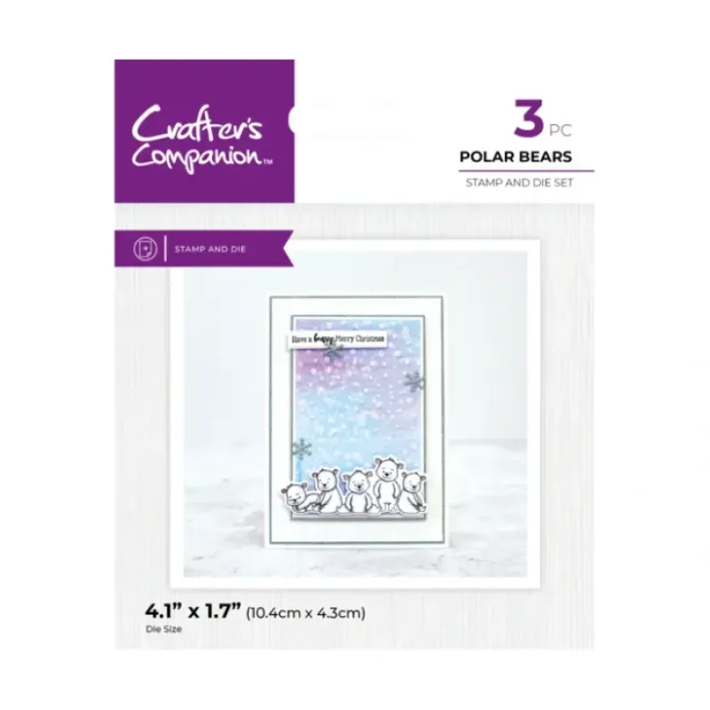 Shop All^Polar Bears Stamp and Die Set - Little Painter Art | Exploring the Endless Possibilities of Art